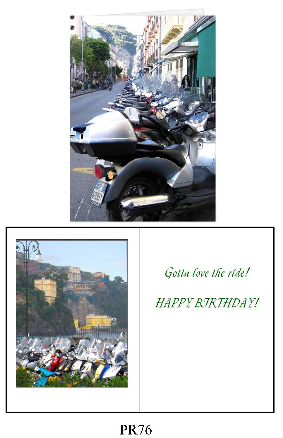 PR76 Scooters in Sorrento, Italy